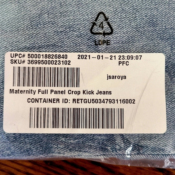 π50% OFFππNWTβΌοΈ GAP Maternity Full Panel Crop Kick Jeans - Picture 11 of 14